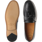 Wildsmith Model 27 mens tasselled loafers in black calf
