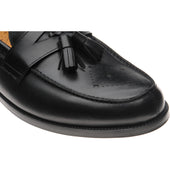 Wildsmith Model 27 mens tasselled loafers in black calf