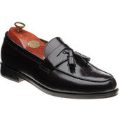 Wildsmith Model 27 mens tasselled loafers in burgundy polished