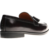 Wildsmith Model 27 mens tasselled loafers in burgundy polished