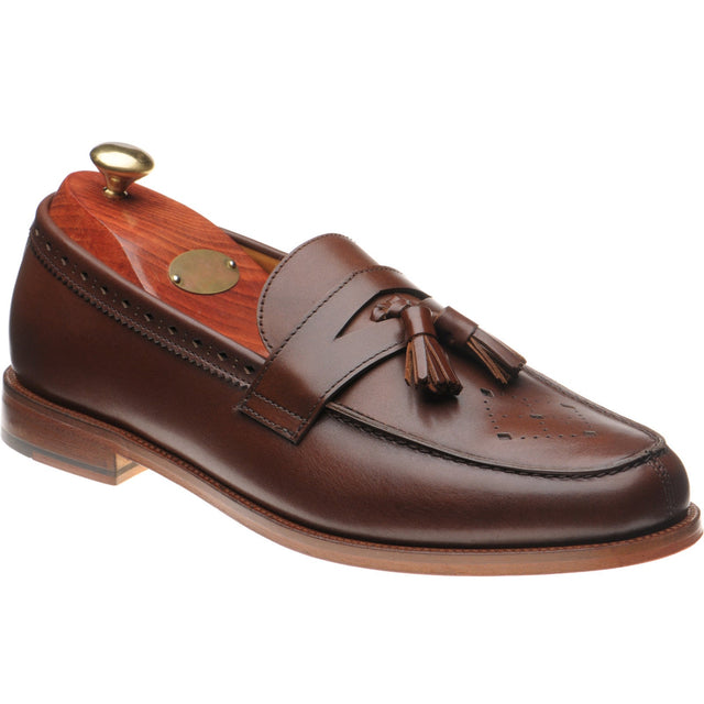 Wildsmith Model 27 mens tasselled loafers in cognac calf (second)