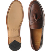 Wildsmith Model 27 mens tasselled loafers in cognac calf
