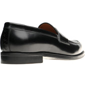 Wildsmith Model 31 mens rubber-soled loafers in black polished