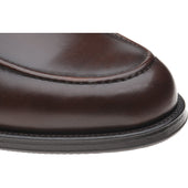 Wildsmith Model 31 mens rubber-soled loafers in dark brown calf
