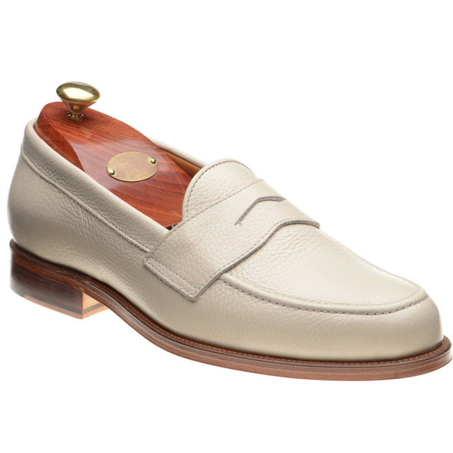 Wildsmith Model 31 mens loafers in off white grain