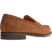 Wildsmith Model 31 mens rubber-soled loafers in tobacco suede