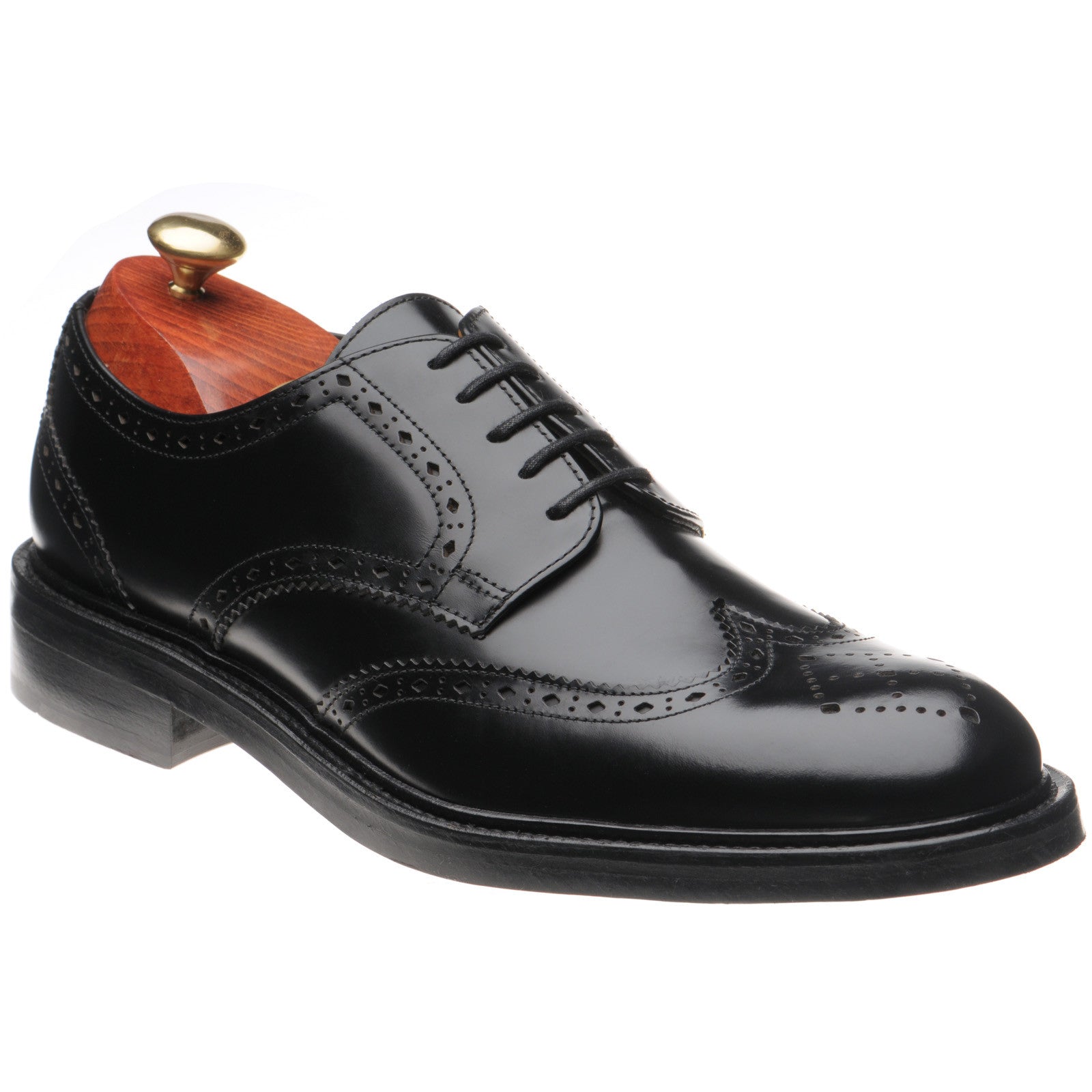 Wildsmith Model 39 mens brogues in black polished