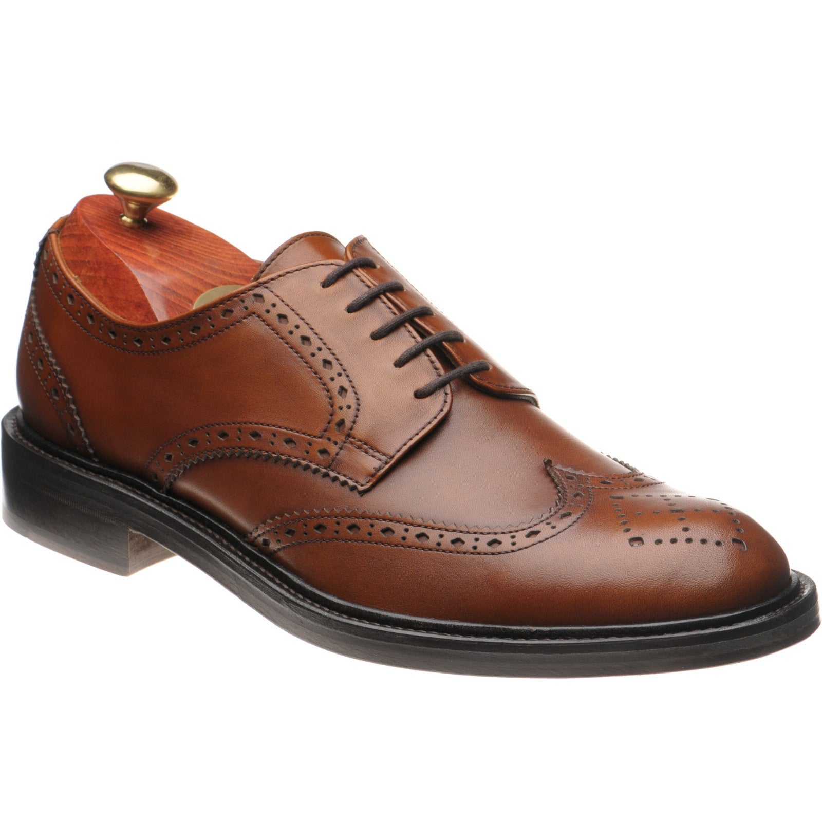Wildsmith Model 39 mens brogues in british tan calf