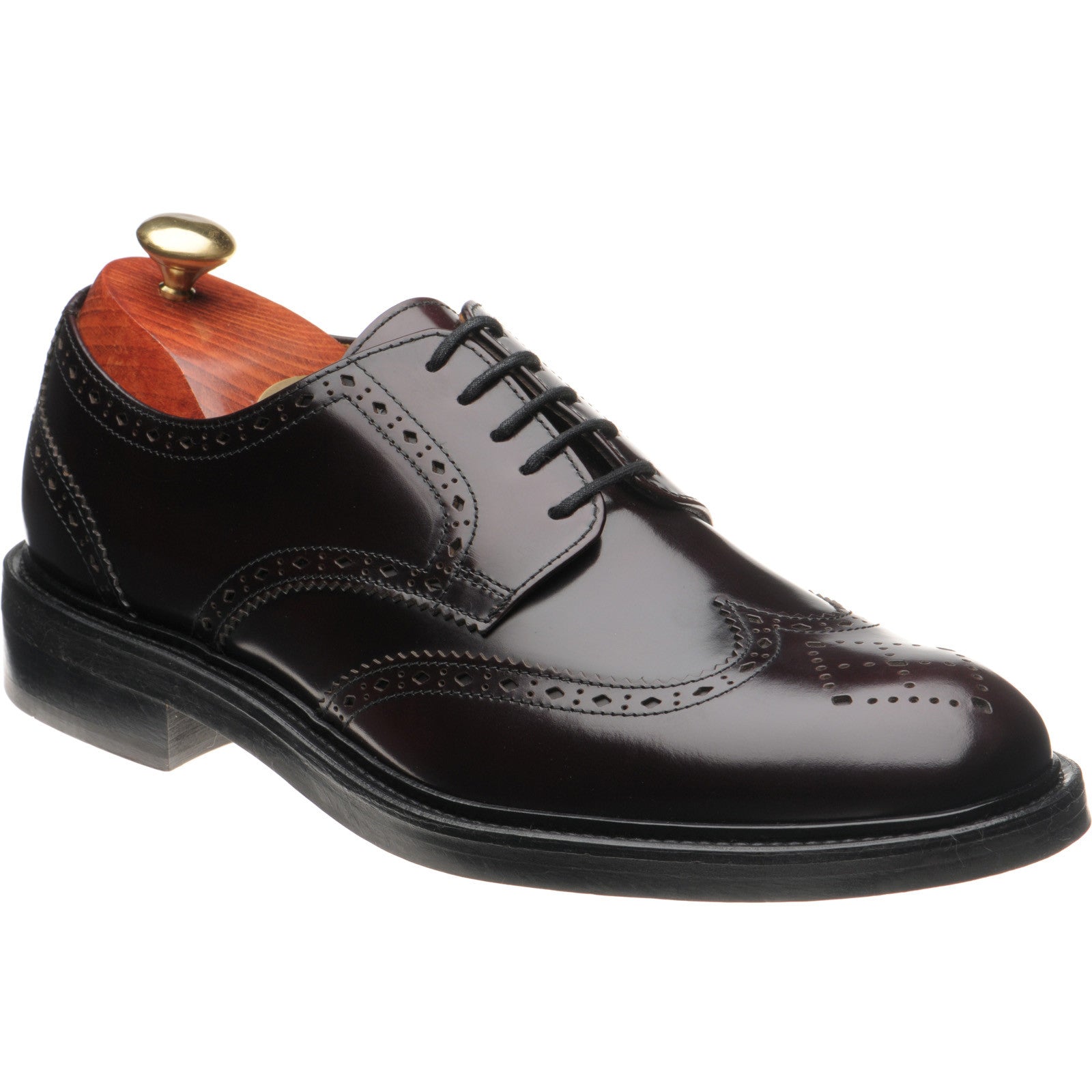 Wildsmith Model 39 mens brogues in burgundy polished