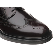 Wildsmith Model 39 mens brogues in burgundy polished