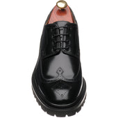 Wildsmith Model 43 mens rubber-soled brogues in black polished