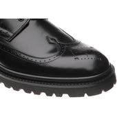 Wildsmith Model 43 mens rubber-soled brogues in black polished