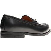 Wildsmith Model 53 mens rubber-soled loafers in black calf