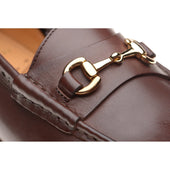 Wildsmith Model 53 mens rubber-soled loafers in conker calf
