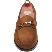 Wildsmith Model 53 mens rubber-soled loafers in tan suede