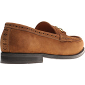 Wildsmith Model 53 mens rubber-soled loafers in tan suede