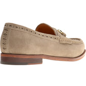 Wildsmith Model 53 mens loafers in taupe suede