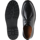 Wildsmith Model 68 mens rubber-soled Derby shoes in black calf