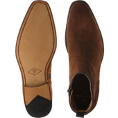 Wildsmith Model 70 mens Chelsea boots in tobacco suede