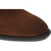 Wildsmith Model 70 mens Chelsea boots in tobacco suede