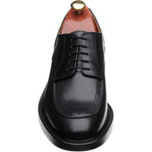 Wildsmith Model 74 mens rubber-soled Derby shoes in black calf