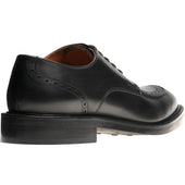 Wildsmith Model 74 mens rubber-soled Derby shoes in black calf