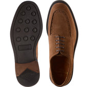 Wildsmith Model 74 mens rubber-soled Derby shoes in tobacco suede