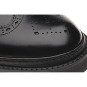 Wildsmith Model 78 mens rubber-soled brogue boots in black polished