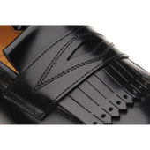 Wildsmith Model 80 mens rubber-soled loafers in black polished