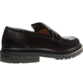 Wildsmith Model 80 mens rubber-soled loafers in burgundy polished