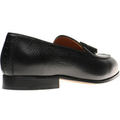 Wildsmith Model 88 mens tasselled loafers in black grain
