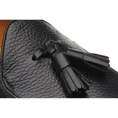 Wildsmith Model 88 mens tasselled loafers in black grain