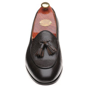 Wildsmith Model 88 mens tasselled loafers in brown grain