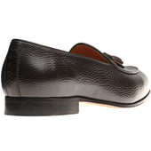 Wildsmith Model 88 mens tasselled loafers in brown grain