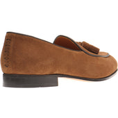 Wildsmith Model 88 mens tasselled loafers in tobacco suede