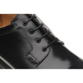 Wildsmith Model 91 mens rubber-soled Derby shoes in black polished