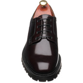 Wildsmith Model 91 mens rubber-soled Derby shoes in burgundy polished