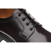 Wildsmith Model 91 mens rubber-soled Derby shoes in burgundy polished