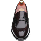 Wildsmith Model 98 mens loafers in burgundy polished (second)