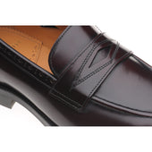Wildsmith Model 98 mens loafers in burgundy polished