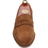 Wildsmith Model 98 mens loafers in tan suede