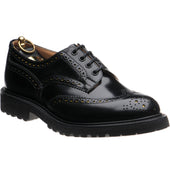 Wildsmith Wildsmith Bourton LW mens rubber-soled brogues in black polished