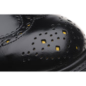 Wildsmith Wildsmith Bourton LW mens rubber-soled brogues in black polished