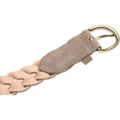 Wildsmith Braided Belt in taupe suede