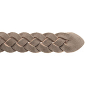 Wildsmith Braided Belt in taupe suede