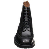 Wildsmith Wildsmith Stow LW mens rubber-soled brogue boots in black calf