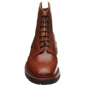 Wildsmith Wildsmith Stow LW mens rubber-soled brogue boots in marron antique