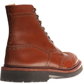 Wildsmith Wildsmith Stow LW mens rubber-soled brogue boots in marron antique
