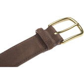Wildsmith Suede Belt in dark brown suede