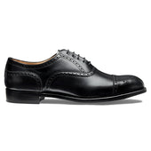 Wilfred Oxford Semi Brogue in Black Calf Leather